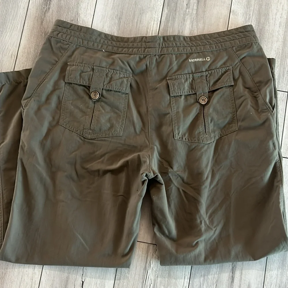 Merrell Muritz Hiking Outdoor Pants Boulder Rocher Size 16 olive green